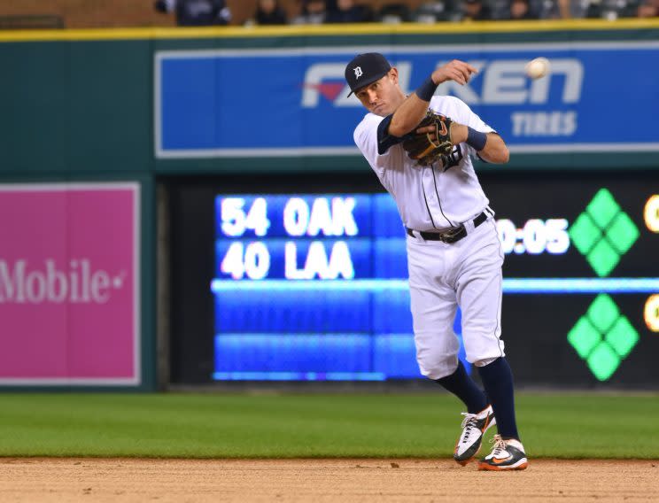 Ian Kinsler's contract makes him a valuable trade target. (Getty Images/Mark Cunningham)