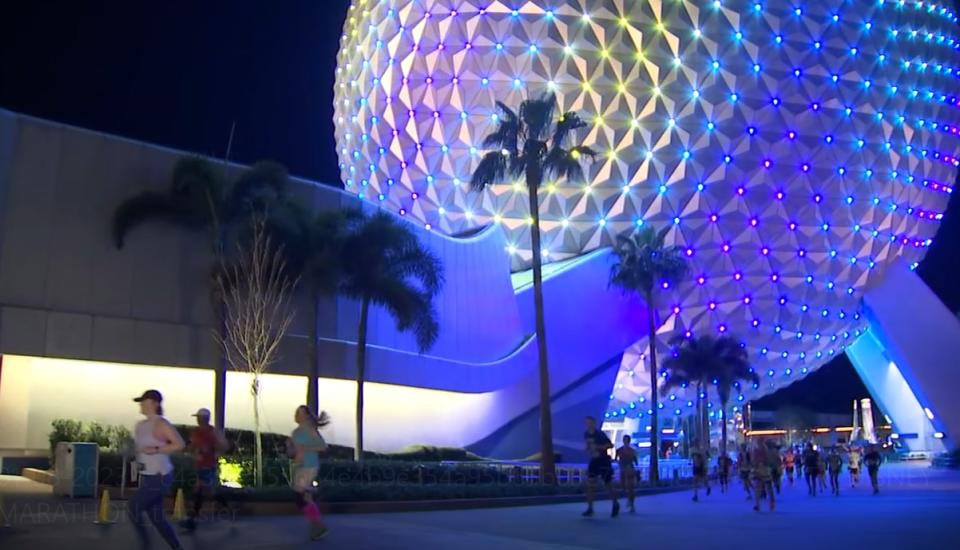 The marathon on Sunday started and ended at EPCOT and took runners through all four Disney parks.