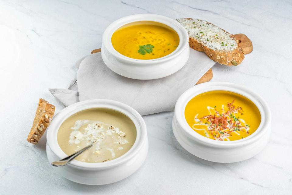 許多人對濃湯的滋味特別喜愛，然而外食常見的濃湯為了濃稠度，加入玉米澱粉或太白粉，潛藏健康危機。示意圖（pexels）
