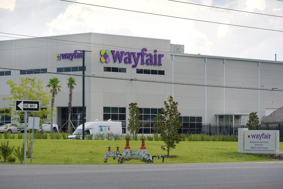 The Wayfair Distribution Center in Jacksonville, Florida on June 15, 2021.