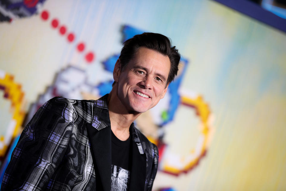 Jim Carrey attends the LA special screening of Paramount's "Sonic The Hedgehog" on February 12, 2020. (Photo by Rich Fury/WireImage)