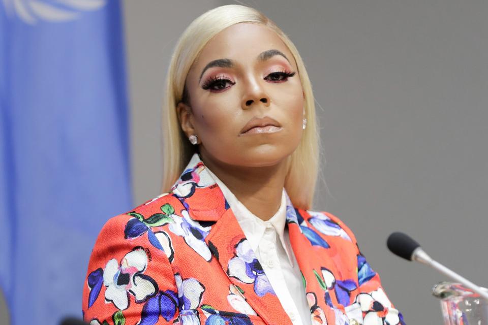 Ashanti at the United Nations, New York City, New York, April 30, 2019