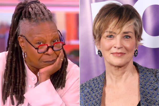 <p>ABC; Rodin Eckenroth/Getty</p> Whoopi Goldberg, Sharon Stone