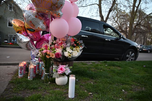 <p>Kyle Mazza/NurPhoto/Shutterstock</p> Scene of Chicago mass shooting where 9-year-old Ariana Molina was killed