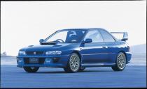 <p>Okay, we're already lying to you. The STI 22B isn't an S-car by name—but it might as well be known as S-prime, or S-car ground zero. Built to commemorate Subaru's three consecutive World Rally constructors' championships in 1995, 1996, and 1997, the Impreza-based 22B sports a turbocharged 2.2-liter flat-four beneath its stubby hood. In keeping with the so-called "gentleman's agreement" between car manufacturers in Japan at the time, the 22B's engine is capped to just 276 horsepower. (No automaker could, under this arrangement, offer any more horsepower than that.) Just as we find in today's S209, the 22B's intercooler features a water sprayer, while the body sprouts oh-so-good fender box flares, and the chassis is completely retuned. Only 400 22Bs were made. A fun fact: "22B" is hexadecimal (a positional numerical system) for "555," which also happens to be a cigarette brand that sponsored Subaru at the time. The brand's backing and livery is where Subaru's now famous World-Rally Blue color sprang from; you'll recognize World Rally Blue—it's been available on practically every STI product Subaru has offered since.<br></p>
