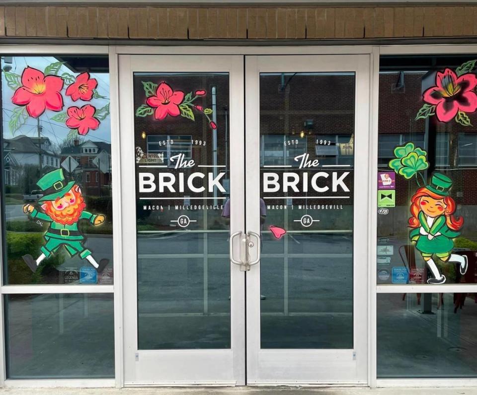 The Brick is decorated and ready for St. Patrick’s Day weekend.