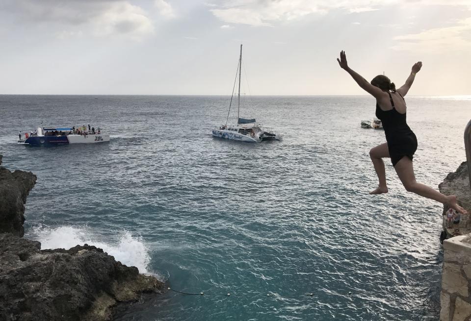 Cliff Jumping at Rick’s Café, Negril, Jamaica