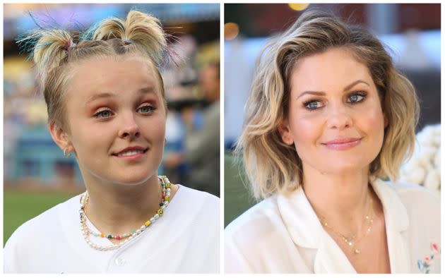A TikTok by JoJo Siwa (left) led Candace Cameron Bure to call the star and apologize. (Photo: Getty Images)