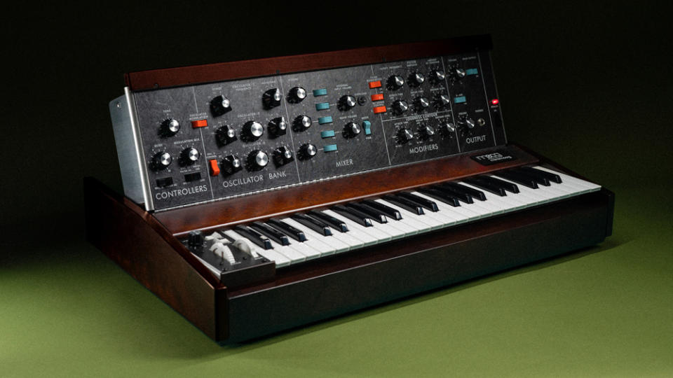 The Minimoog Model D synthesizer.