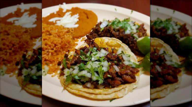 Tacos with rice