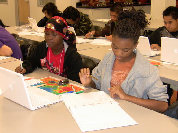 Students participating in the Mars Student Imaging Project work directly with data they requested from the THEMIS instrument on board NASA's Mars Odyssey satellite.