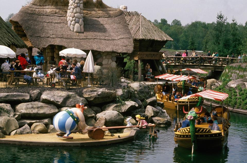 Parc Ast&eacute;rix in&nbsp;Plailly, France, is based on the popular comic book series Ast&eacute;rix, which follows a group of Gauls resisting Roman occupation.<i aria-hidden="true"></i>