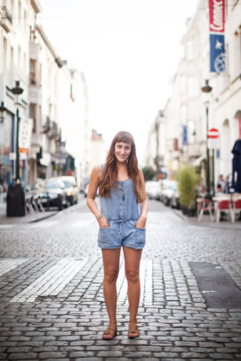 Don’t wear those baggy old overalls anymore? Turn ’em into shorts!Photo: Getty