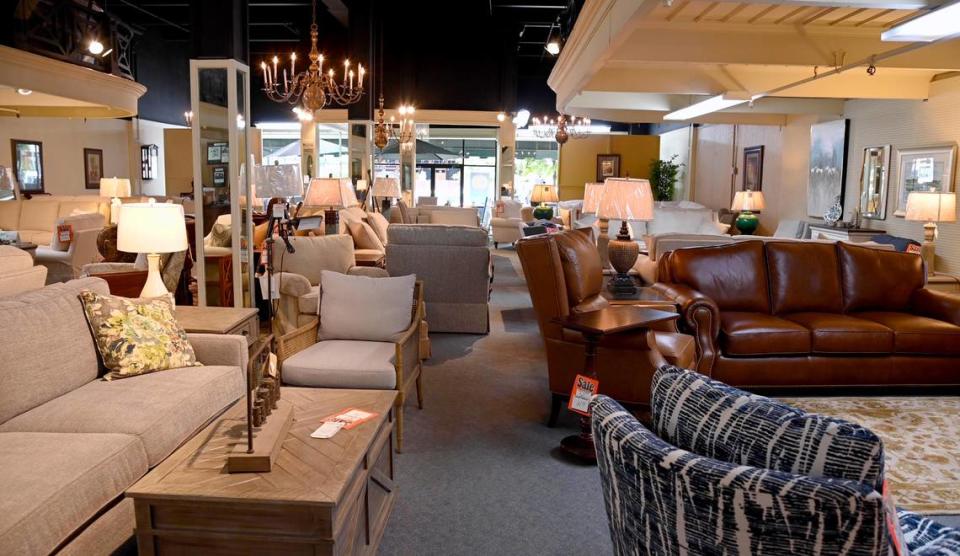 The main showroom at Bert Maxwell Furniture Company in downtown Macon. The store founded by Bert Maxwell III in 1972 celebrates its 50th anniversary July 4.