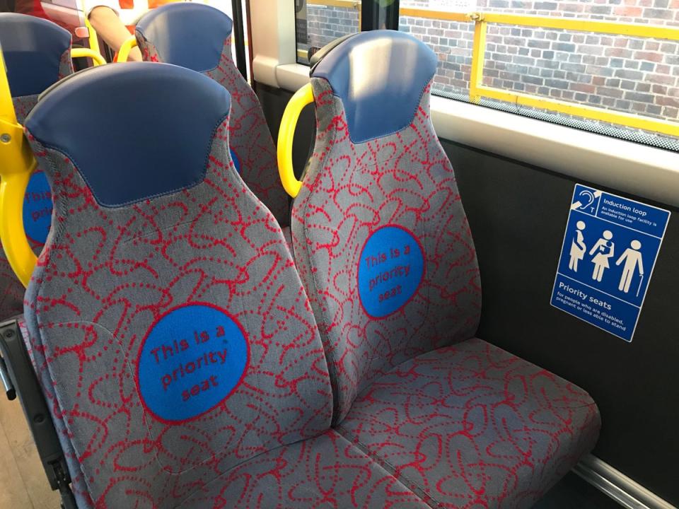 The priority seat bus moquette design (TfL)