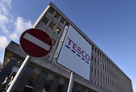 The head office of Tesco is seen in Cheshunt, in southern England January 8, 2015. REUTERS/Toby Melville