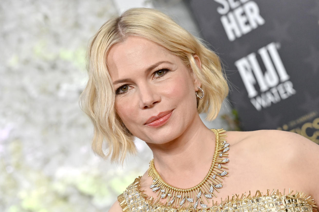 Michelle Williams opens up about being pursued by the paparazzi following Heath Ledger's death. (Photo: Axelle/Bauer-Griffin/FilmMagic)