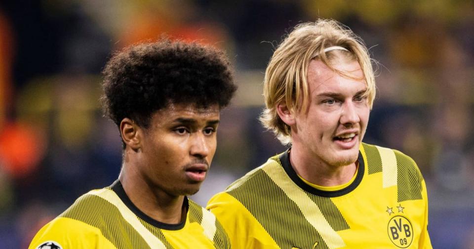Julian Brandt, Karim Adeyemi, Borussia Dortmund, January 2023 Credit: Alamy