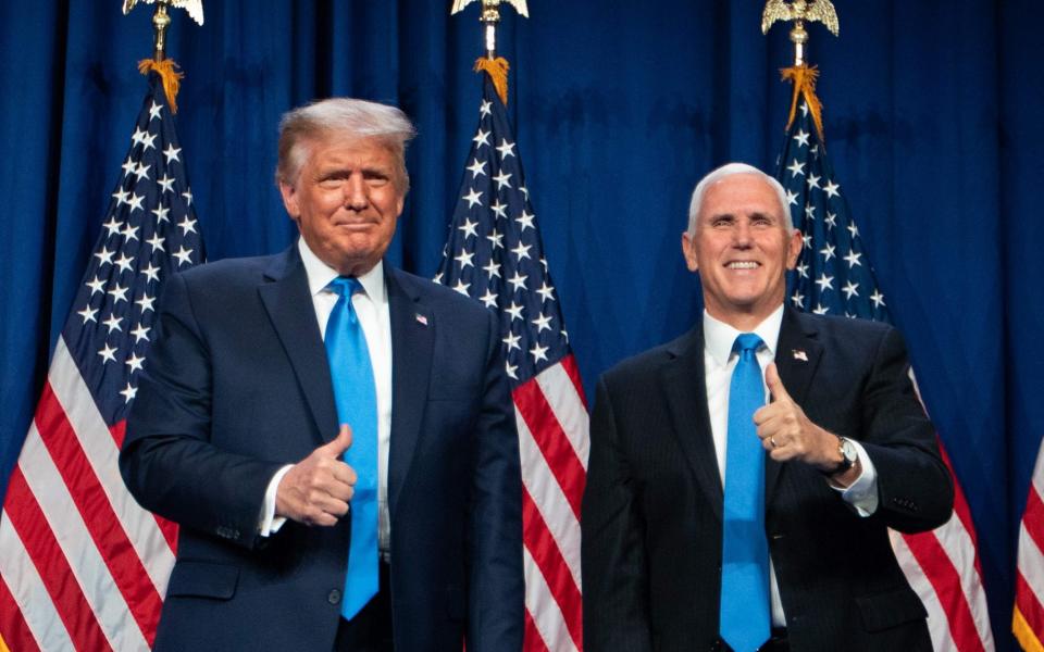 US President Donald Trump and Vice President Mike Pence  - AFP