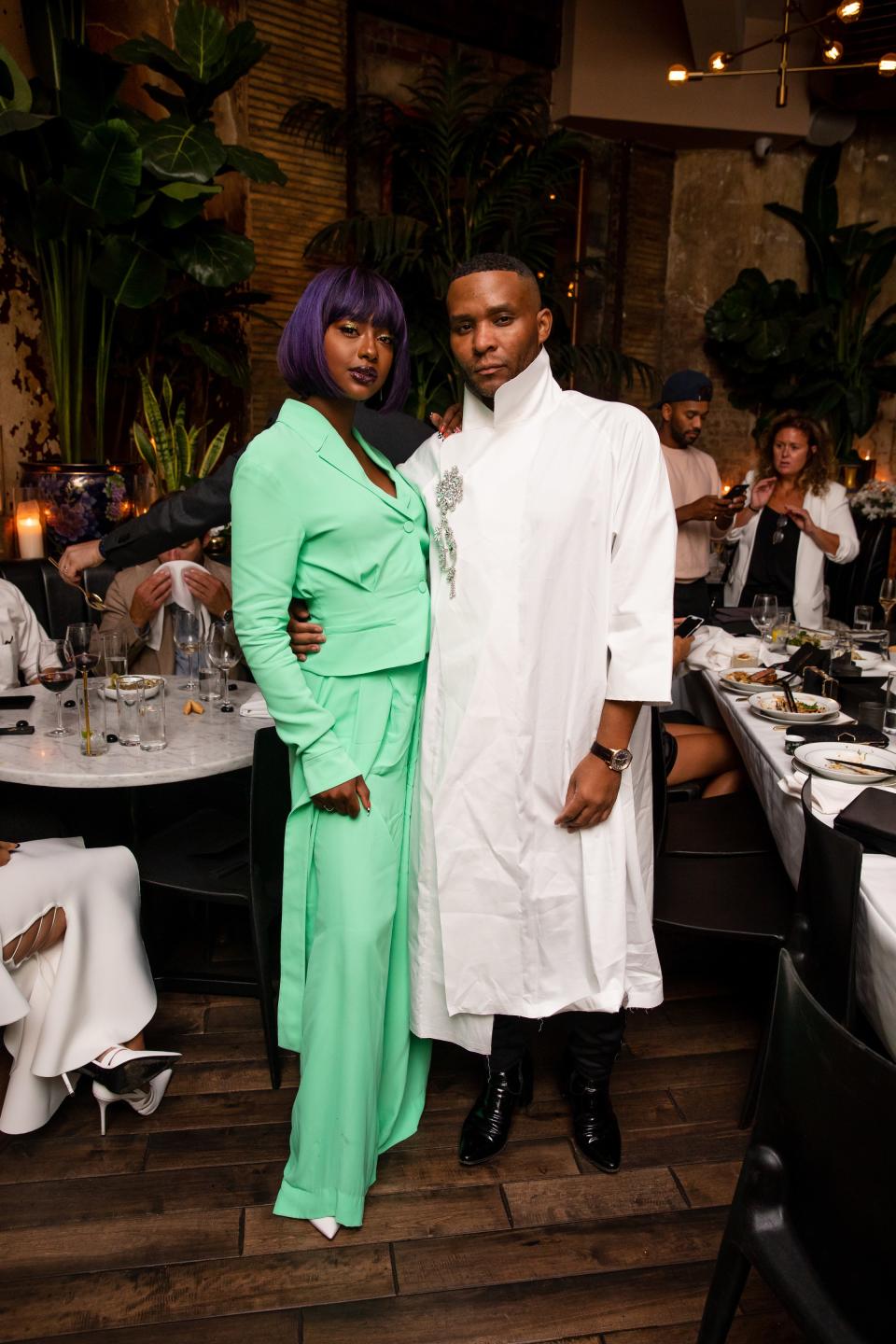 The stylish crowd at Jimmy Choo’s New York Fashion Week bash were treated to dinner and a show, thanks to Alessandro Ristori & the Portofinos.