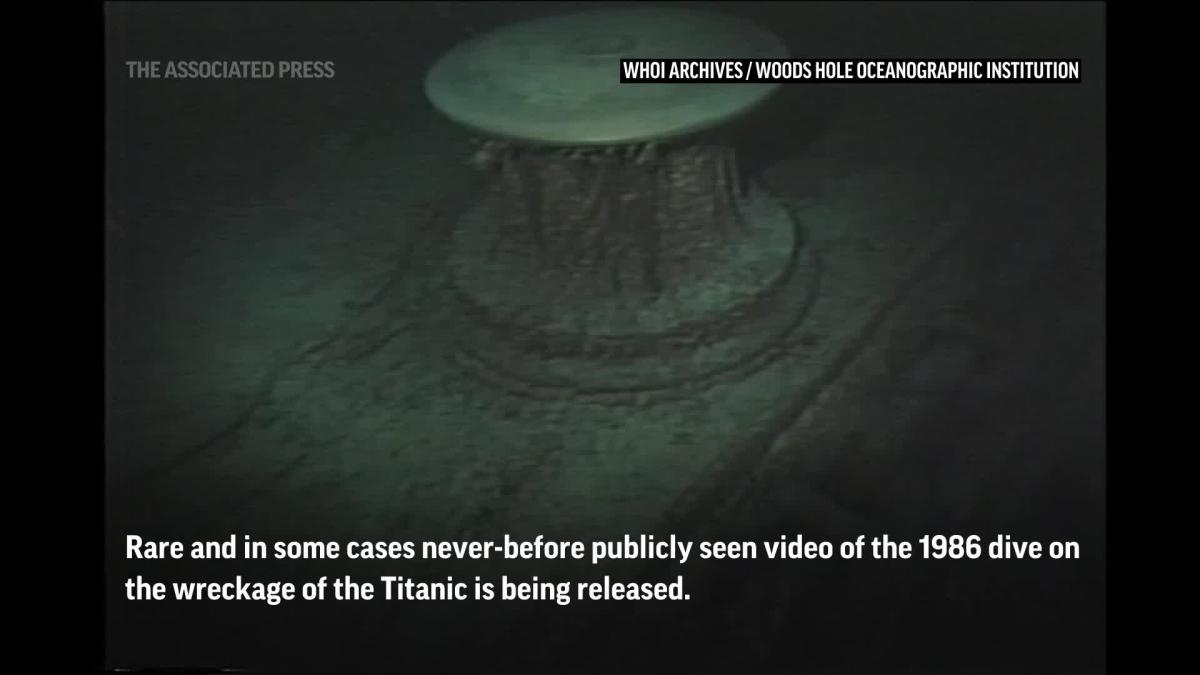 Rare video of 1986 dive in Titanic wreckage released by Woods Hole  Oceanographic Institution