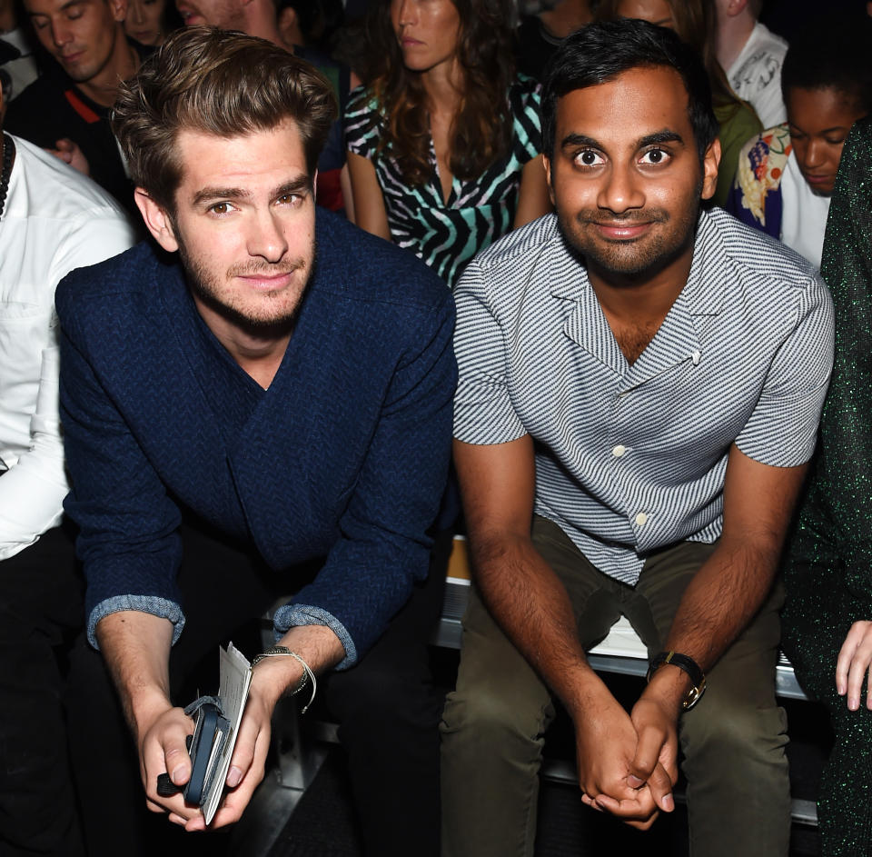 Andrew Garfield and Aziz Ansari