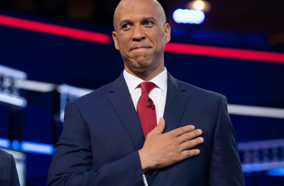 Sen. Cory Booker, D-N.J., cites a lack of fundraising in his decision to exit the presidential race.