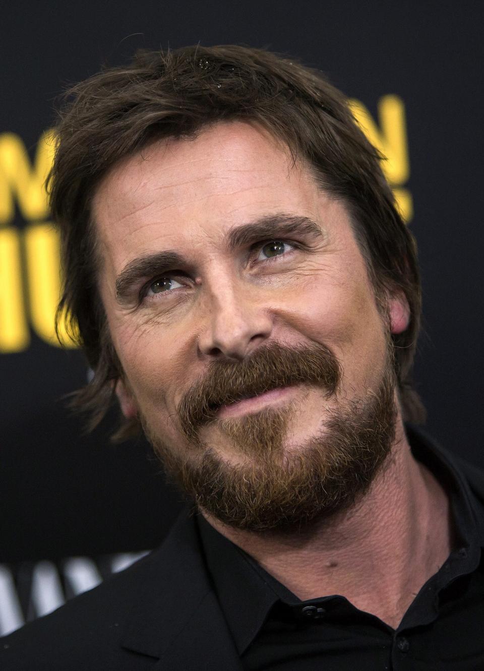 File of actor Christian Bale attending the 'American Hustle' premiere in New York