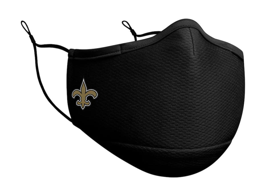 new era, face mask, face covering, nfl, sports, new orleans saints