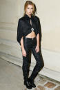 <p><strong>3 October </strong>Stella Maxwell decided on an all black outfit for the Chanel party. </p>