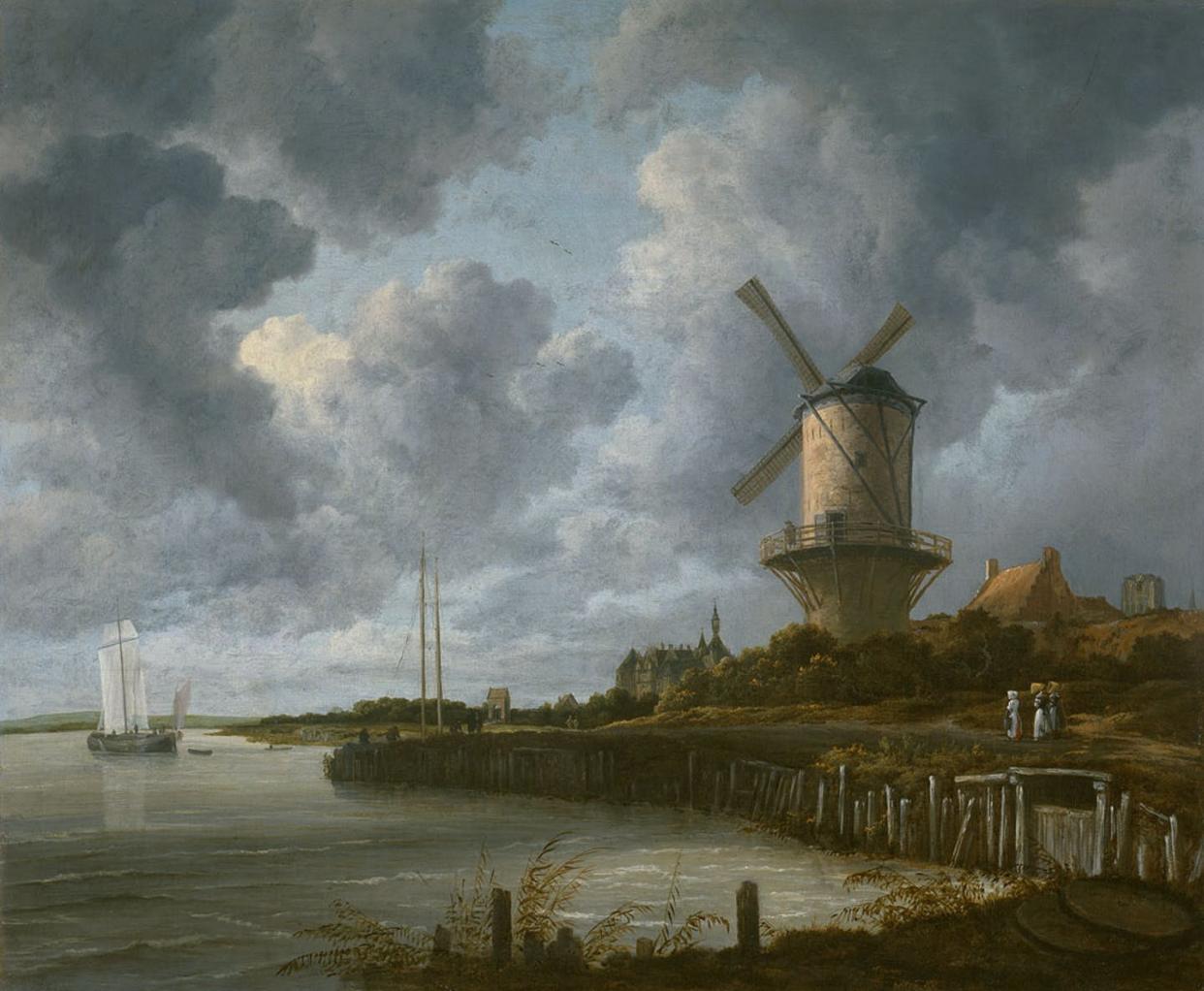 <span class="caption">Infrastructure as art: Jacob van Ruisdael, 'Windmill at Wijk bij Duurstede,' c. 1670. </span> <span class="attribution"><a class="link " href="https://hart.amsterdam/collectie/object/amcollect/38744" rel="nofollow noopener" target="_blank" data-ylk="slk:Rijksmuseum, Amsterdam;elm:context_link;itc:0;sec:content-canvas">Rijksmuseum, Amsterdam</a>, <a class="link " href="http://creativecommons.org/licenses/by-nd/4.0/" rel="nofollow noopener" target="_blank" data-ylk="slk:CC BY-ND;elm:context_link;itc:0;sec:content-canvas">CC BY-ND</a></span>