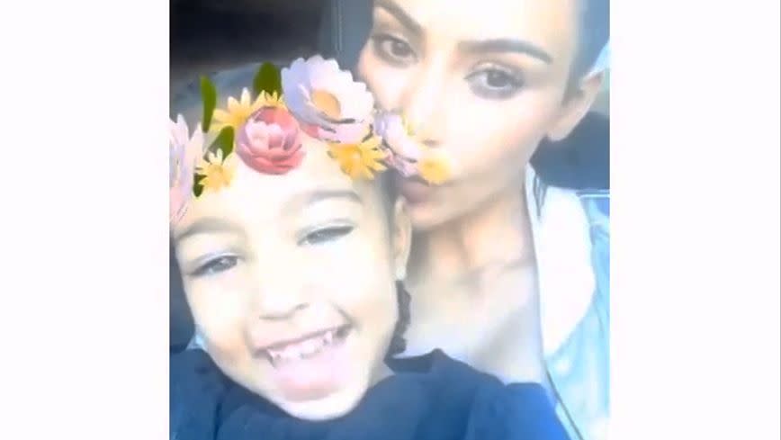 Hey North! Source: Snapchat