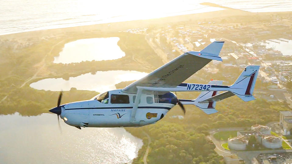 Ampaire’s Electric EEL is a refit Cessna 337 Skymaster. - Credit: Photo: Courtesy of Ampaire