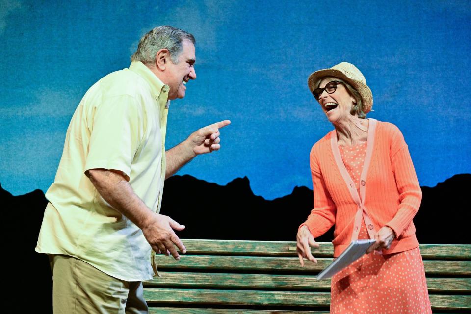 Dan Lauria and Patty McCormack in Lauria's play Just Another Day at Shadowlands Stages in Ellenville.