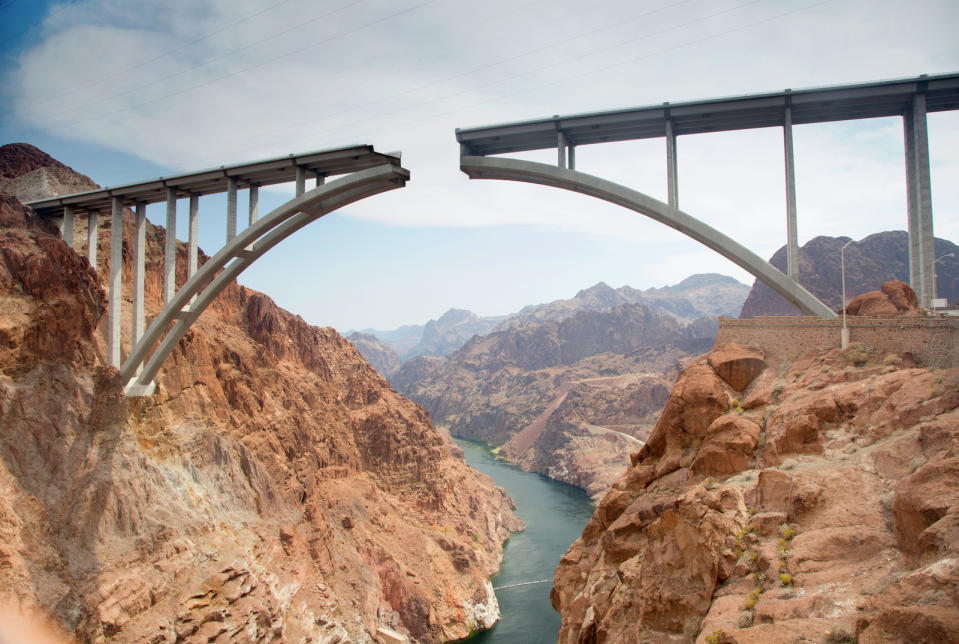 Hoover Dam area, Mike O'Callaghan, Pat Tillman bridge.