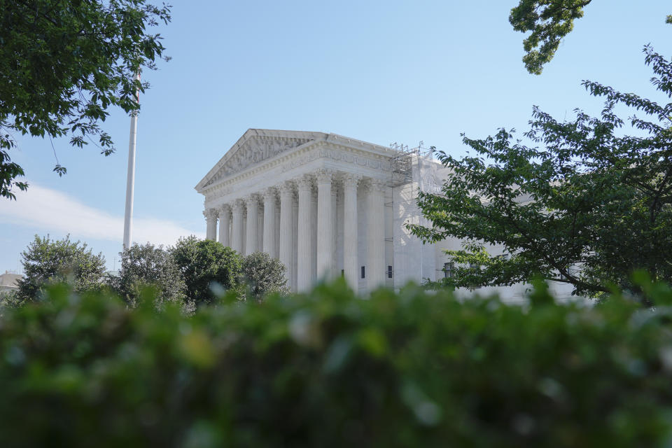 The U.S Supreme Court is seen on Friday, June 14, 2024, in Washington. (AP Photo/Mariam Zuhaib)
