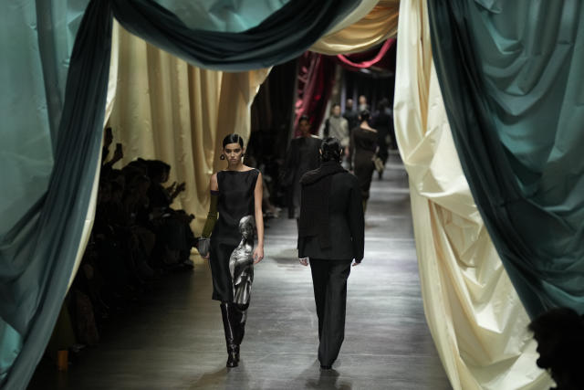 Fendi flaunts the feminine for men's fashion week in Milan