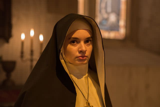 <p>Warner Bros/Kobal/Shutterstock</p> Ingrid Bisu as Sister Oana in 'The Nun.'