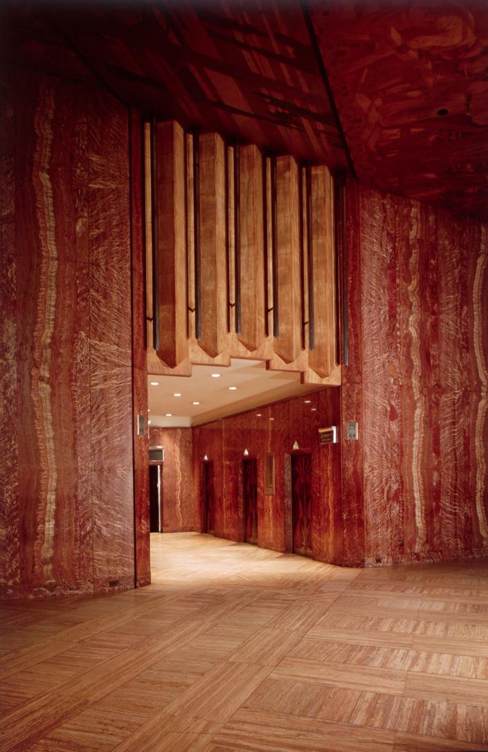 The lobby of the Chrysler Building.