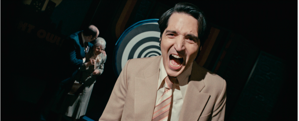 David Dastmalchian stars as a 1970s TV host whose Halloween show goes devilishly off the rails in "Late Night With the Devil."