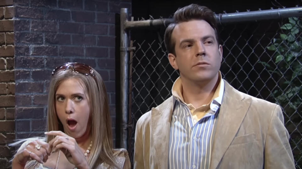 Kristen Wiig and Jason Sudeikis on SNL