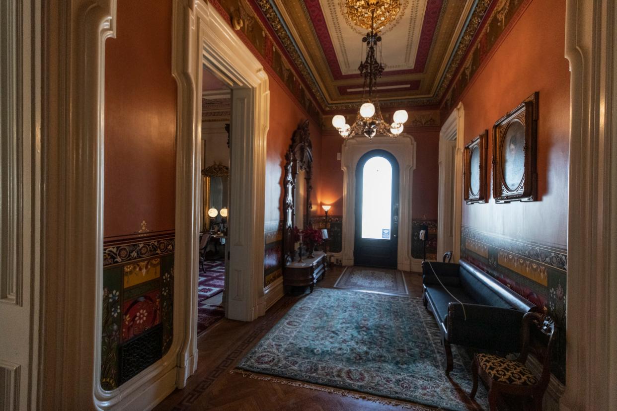 The main hallway in the Culbertson residence in New Albany, Indiana.  September 28, 2021