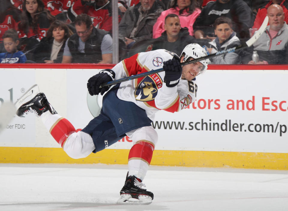 Mike Hoffman’s move from Ottawa to the Panthers has proved fruitful. (Photo by Bruce Bennett/Getty Images)