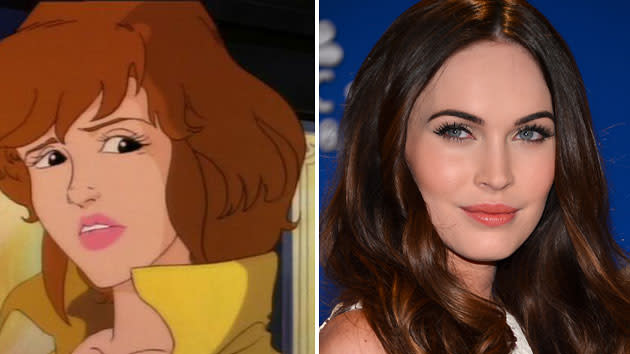 April O'Neil from 'Teenage Mutant Ninja Turtles' and Megan Fox