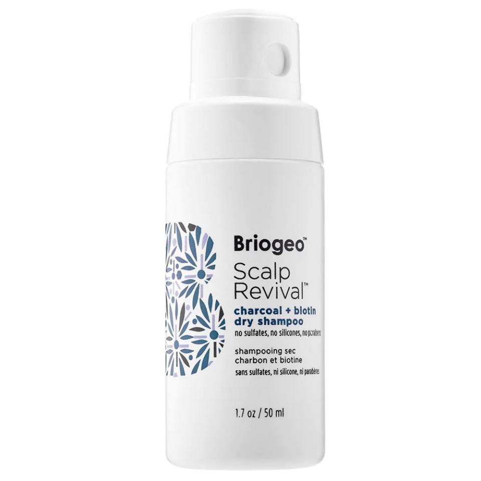 4) Briogeo Scalp Revival Charcoal + Biotin Dry Shampoo