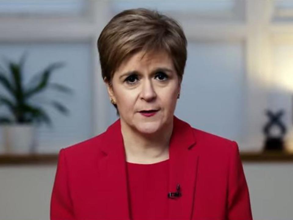 <p>Nicola Sturgeon keynote address</p> (Scottish National Party/Getty)