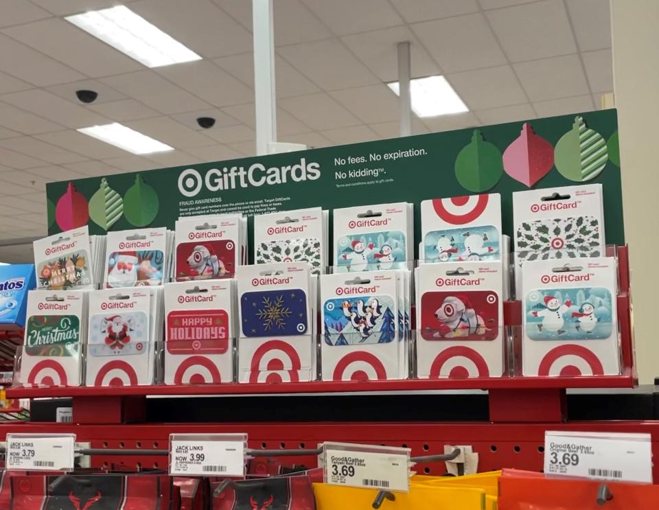 Target has an annual gift card sale in December.