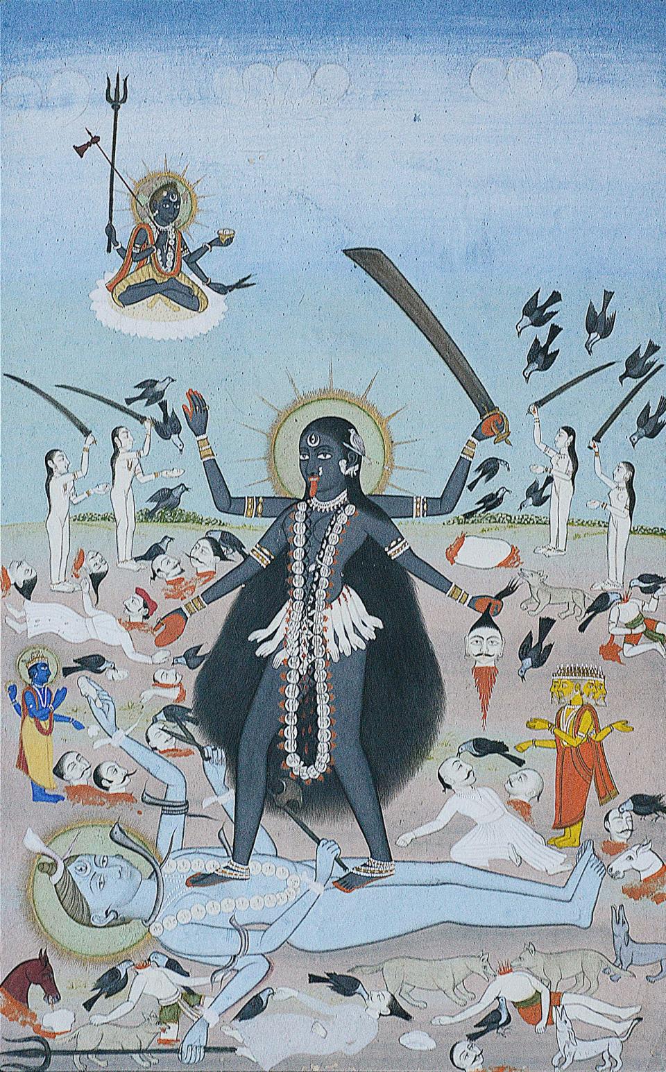 “The Goddess Kali In The Cremation Ground” is featured in The Ringling exhibition “Gods and Lovers: Paintings and Sculptures from India.”