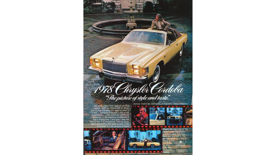 1978 chrysler cordoba magazine advertisement