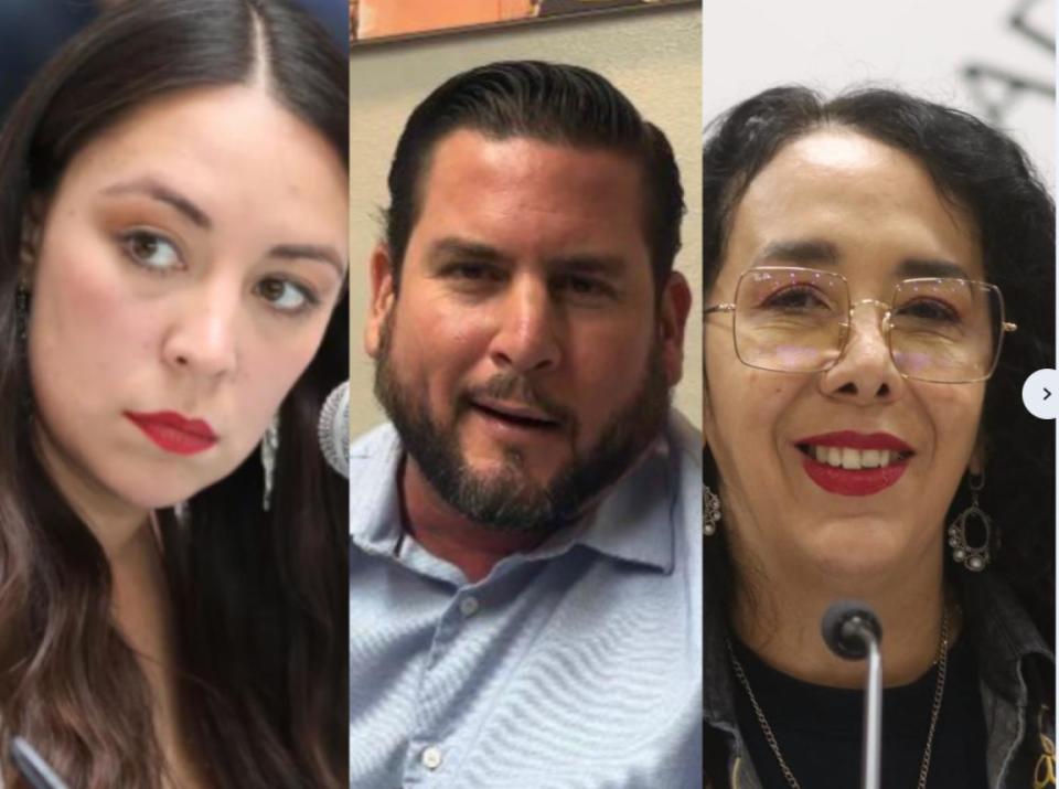 Algunos de los candidatos de MORENA para el próximo proceso electoral de izquierda a derecha: Julieta Ramírez, candidata a Senadora; Ismael Burgueño, candidato a alcalde de Tijuana; Araceli Brown, candidata a diputada federal por el Distrito 09